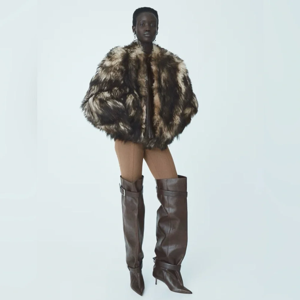 H&M Studio Reversible Shearling Jacket - Picture 1 of 8